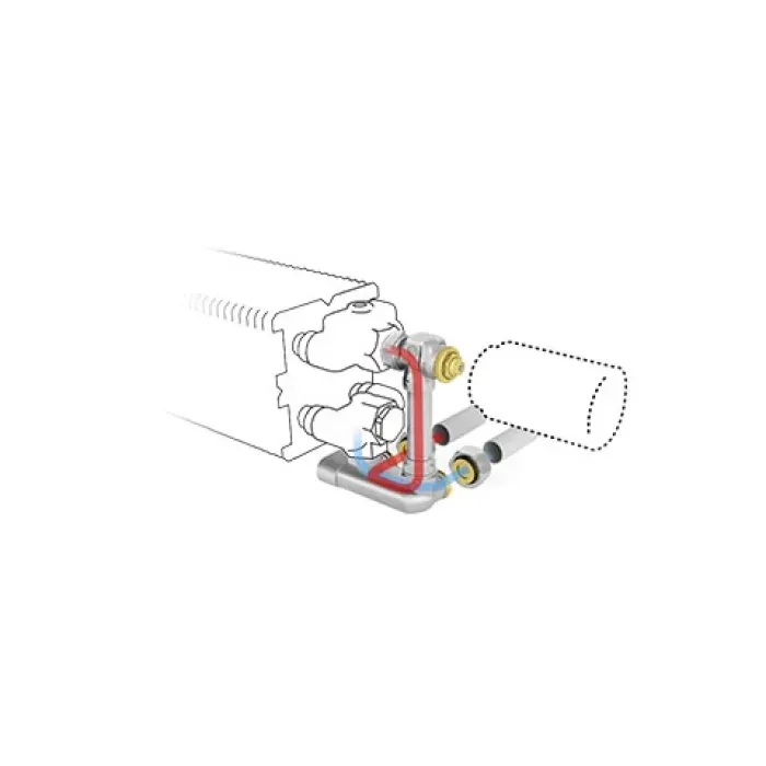 Jaga - Aansluitset 181 met Jaga Thermostaatkop (JW) - 2 Pijps - 15/1 - Naar wand Jaga - Aansluitset 181 met Jaga Thermostaatkop (JW) - 2 Pijps - 15/1 - Naar wand